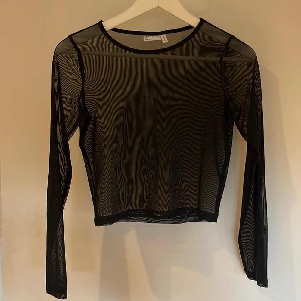 ASOS long sleeve mesh top